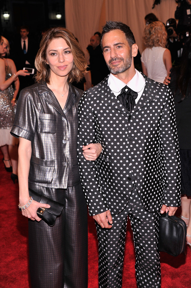 Sofia Coppola and Marc Jacobs Jacobs wears Commes des Garçons